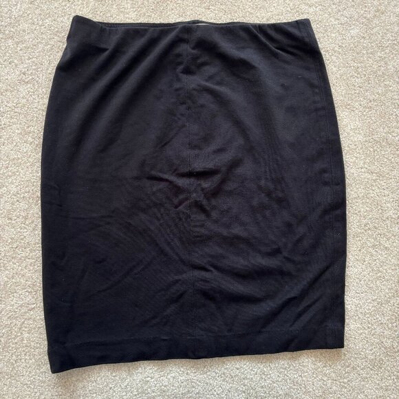 Philosophy Black Knit Stretch Straight Pencil Skirt -‎ Size L - Picture 1 of 6